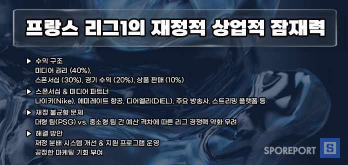 프랑스 리그1의 재정, 상업적 잠재력